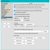 Settings: PlugIns tab